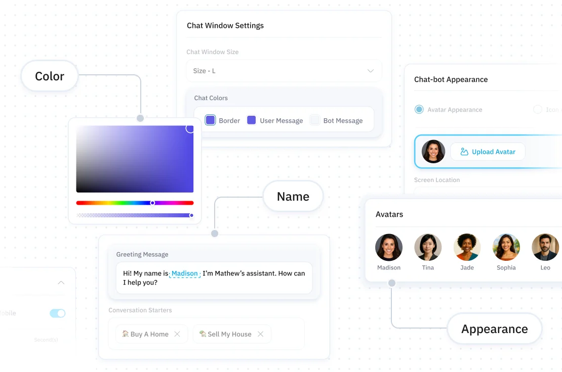 Branded assistant setup preview